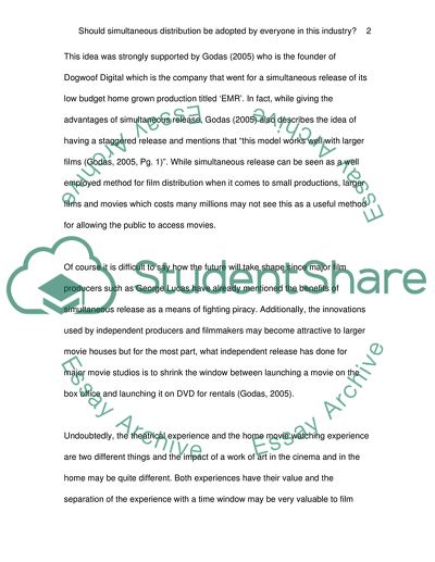 Adoption of Simultaneous Distribution