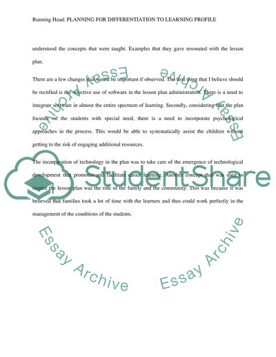 Implementing a Differentiated Lesson