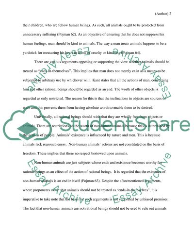 What different reasons are there for humans to be kind to non-human animals