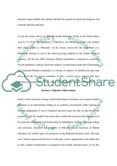 Interview with a Foreign Person