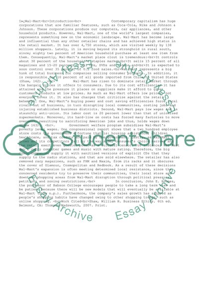 Wal-Marts Marketplace Clout