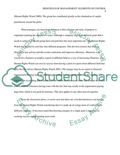 Importance of Human Rights Watch Group