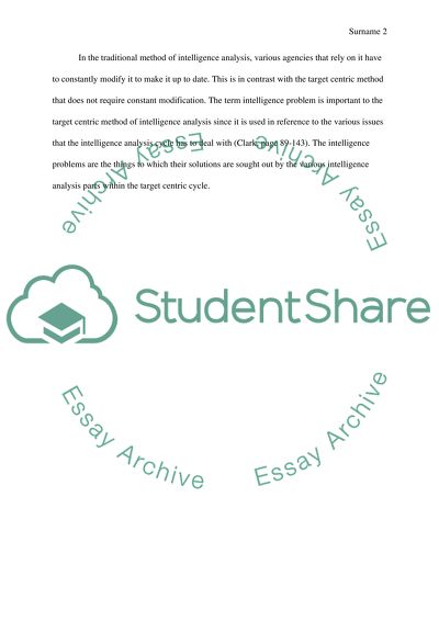 Target Centered Approach in Criminal Intelligence