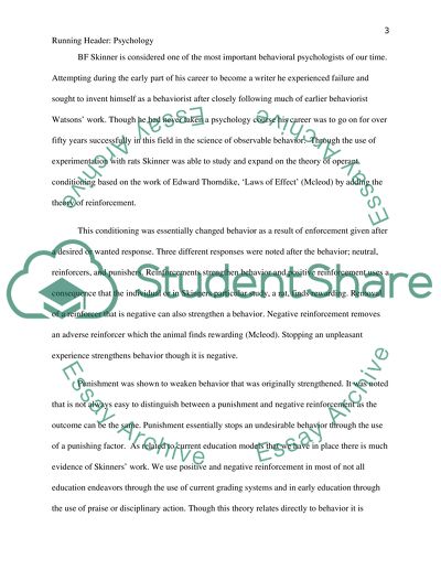 Learning Theories of Bandura, Skinner and Tolman