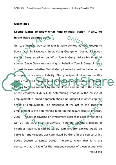 Foundations of Business Law