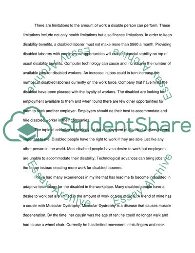 Computer Technology Opens a World of Work to Disabled People