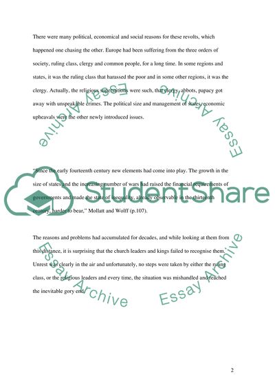 Revolts in Medieval Europe