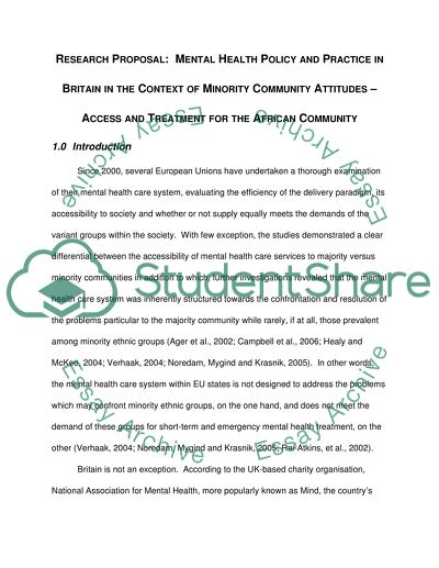 Mental Health Policy and Practice in Britain