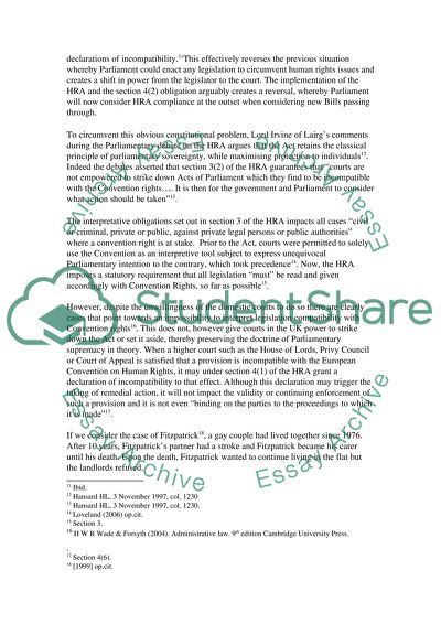 HRA Charter in the UK