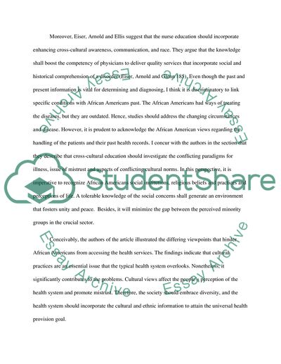 Cross-cultural education