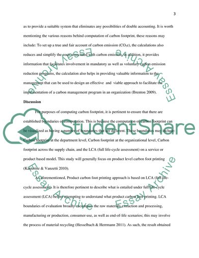 Environmental Life Cycle Analysis