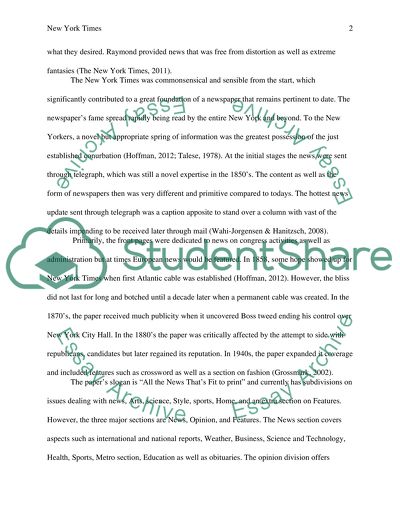 New York Times, the Boulevard to Imperative Facts