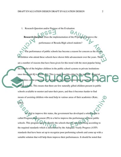 Does the implementation of the PI program improve the performance of Reseda High school students