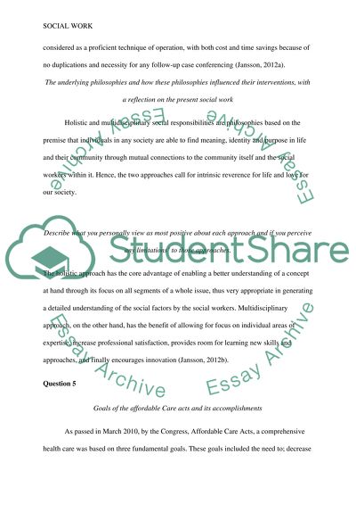 Holistic and Interdisciplinary Approaches to Working with Vulnerable Populations