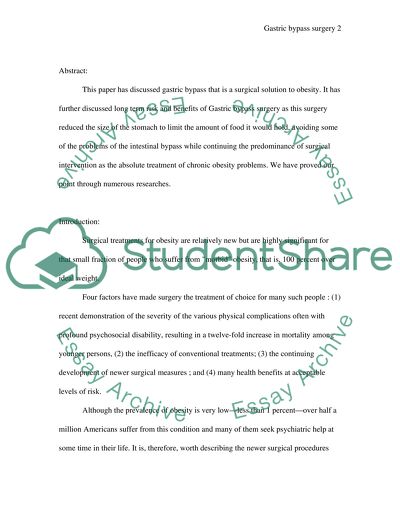 Gastric By-Pass Surgeries Long Term Health Benefits and Risk to Include Maintenance of Weight Loss