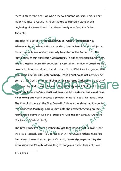 The English Translation of the Nicene Creed