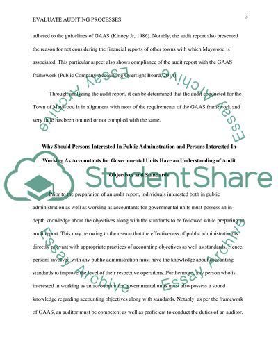 Evaluate Auditing Processes