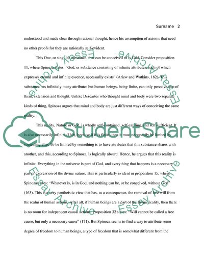 The Metaphysics of Spinoza