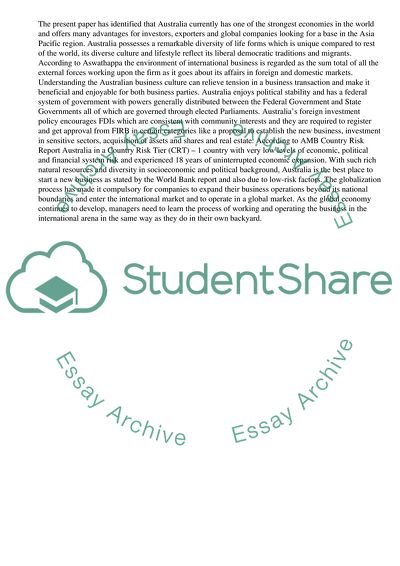 Possibilities and Factors to Conduct Business in Australia