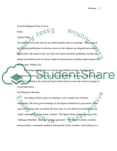 The Ratio of World Religions to the Same-Sex Marriage