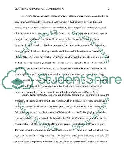 Classical and Operant Conditioning