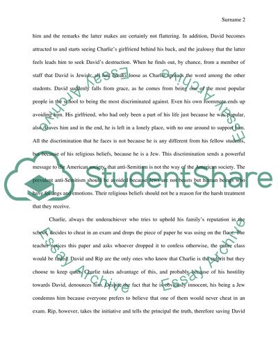 Analysis of School Ties Movie