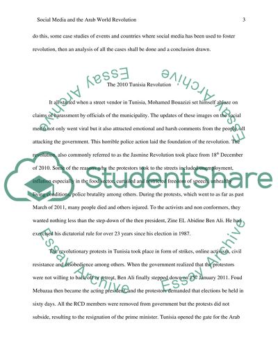 Social Media and the Arab World Revolution