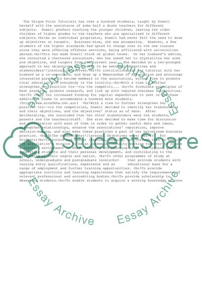 Organisation, Competition and Environment