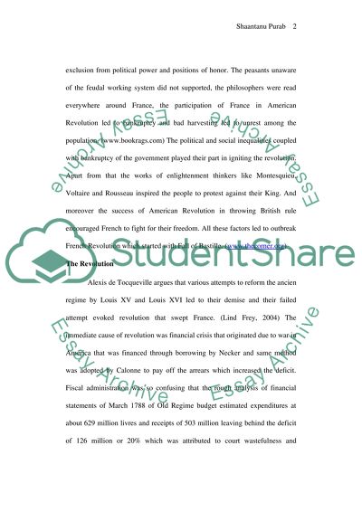 French Revolution During 18th Century