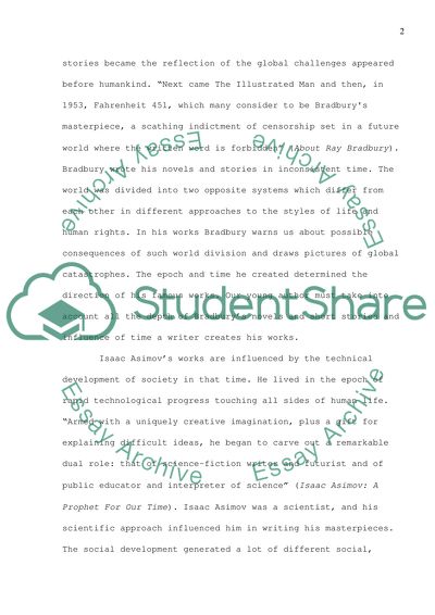 Analysis of World Literature: Ray Bradbury, Isaac Asimov, Arthur Clarke and Edmond Hamilton