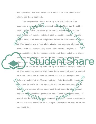 Intrusion detection systems