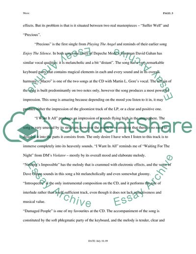 Depeche Modes 2005 Playing the Angel