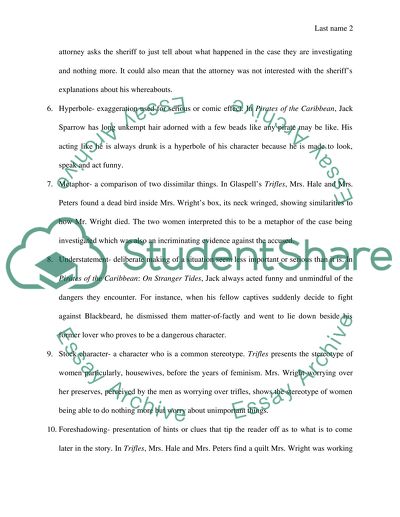 Terms Assignment (Short_Story_Terms) Literature