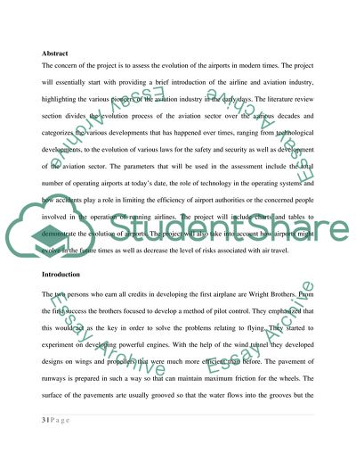 The Evolution of Todays Modern Airport
