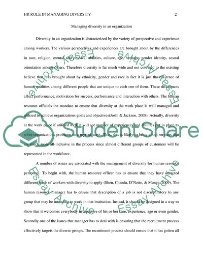 Human resources management