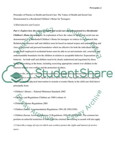 Principles of Practice in Health and Social Care