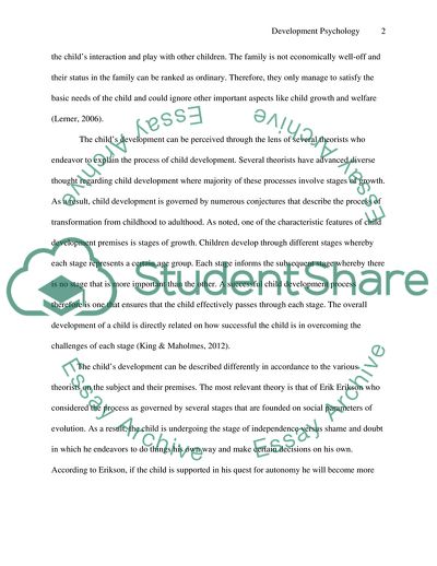 Child Psychology in Practice