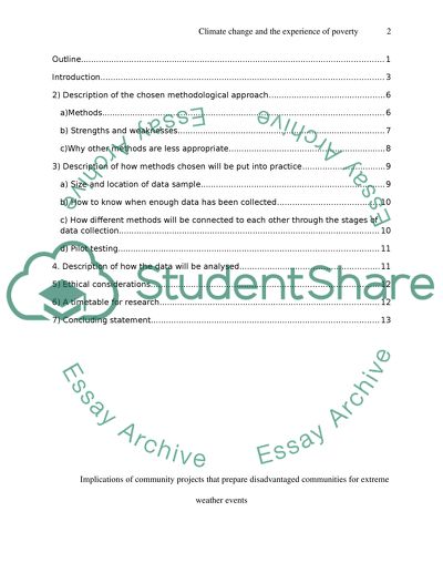 Climate Change and the Experience of Poverty