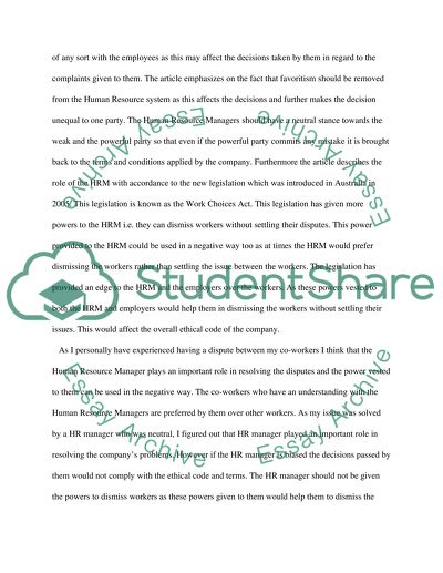 Managing Neutrality And Impartiality In Workplace Conflict Resolution: The Dilemma Of The HR Manager