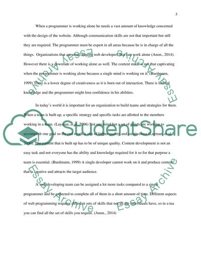 Team-based Programming Skills