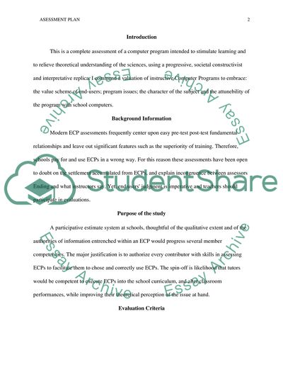 Using a Computer Program in a Science Class