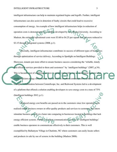 Benefits of Intelligent Infrastructure on Us Buildings