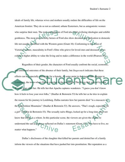 Stagecoach by John Ford, Once Upon a Time in the West by Sergio Leone