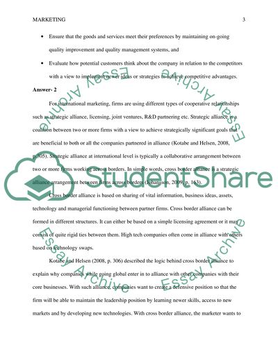 Global marketing management