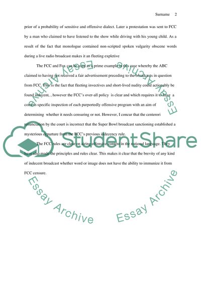 The FCCs Overall Policy