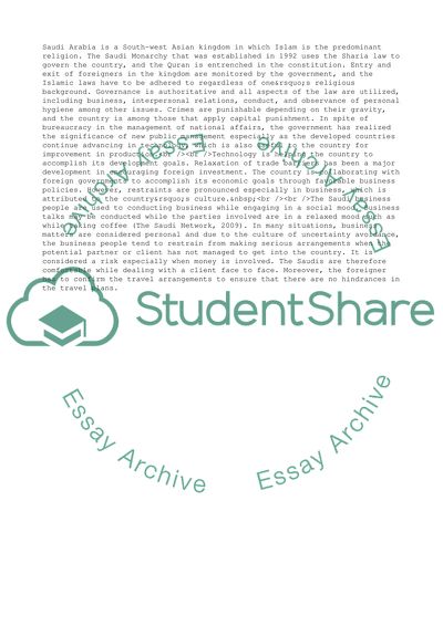 The Difference between Business Culture in Saudi Arabia and UK