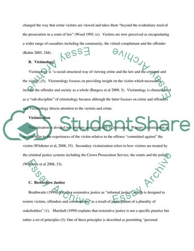 Theoretical Perspectives on Victimology