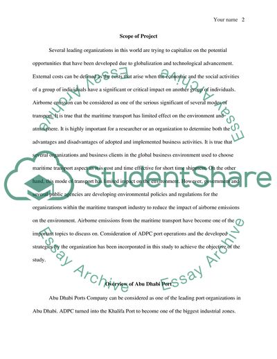 Maritime Transport and Airborne Emissions