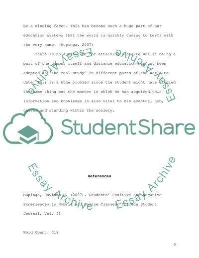 Online and On-Ground Education