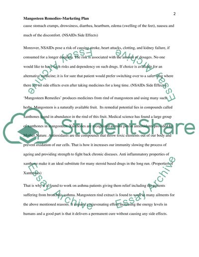 Mangosteen Remedies Marketing Plan